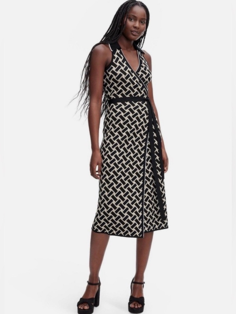 NWT Diane Von Furstenburg x Target Knit Wrap Dress, Size Small